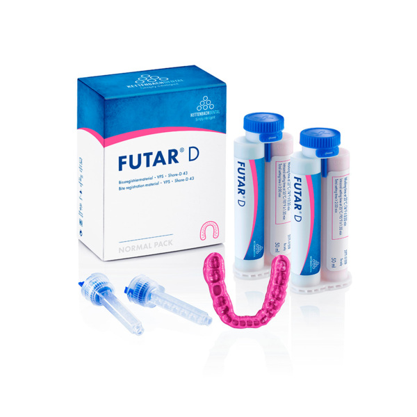 Futar D (Normal pack) - материал для регистрации прикуса (А-силикон), 2x50 мл + 6 смесителей, new