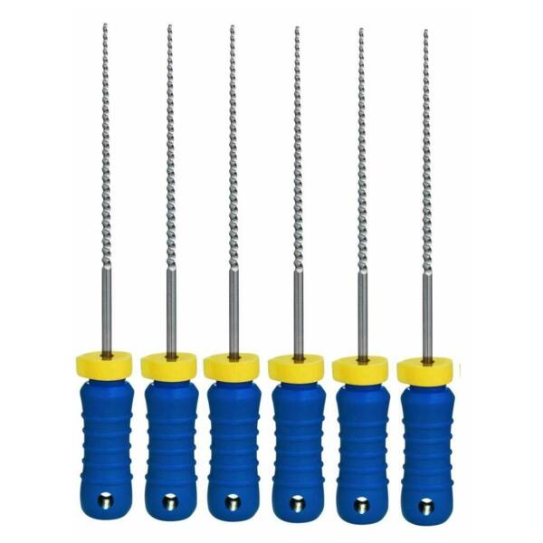 Файлы ручные Eurofile K-Files, для прохождения и расширения корневых каналов, 21 мм, №30/.02, сталь, 6 шт - фото 0