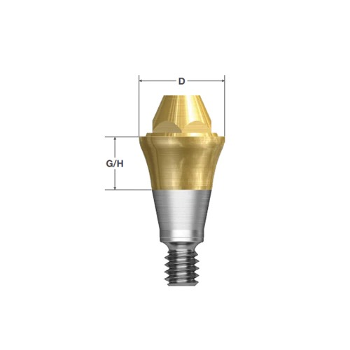 Абатмент титановый OSSTEM TS Multi Standart, 6-гранник D=4.8 мм, G/H=3.0 мм - фото 0