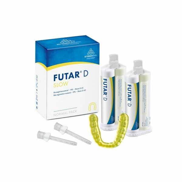 Futar D Slow (Normal pack) - материал для регистрации прикуса (А-силикон), 2x50 мл + 6 смесителей (new)