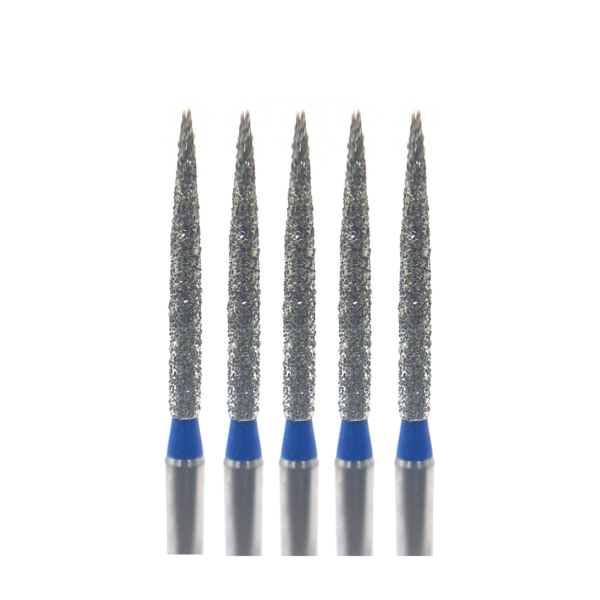 Бор алмазный Ecoline E 863, пламя, D=1.2 мм, FG, синий, 5 шт - фото 0
