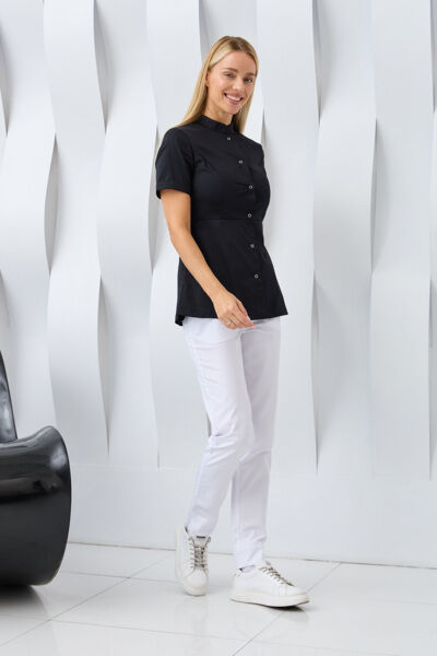 Туника женская Dr. Nice на кнопках, черный, 42 - фото 3
