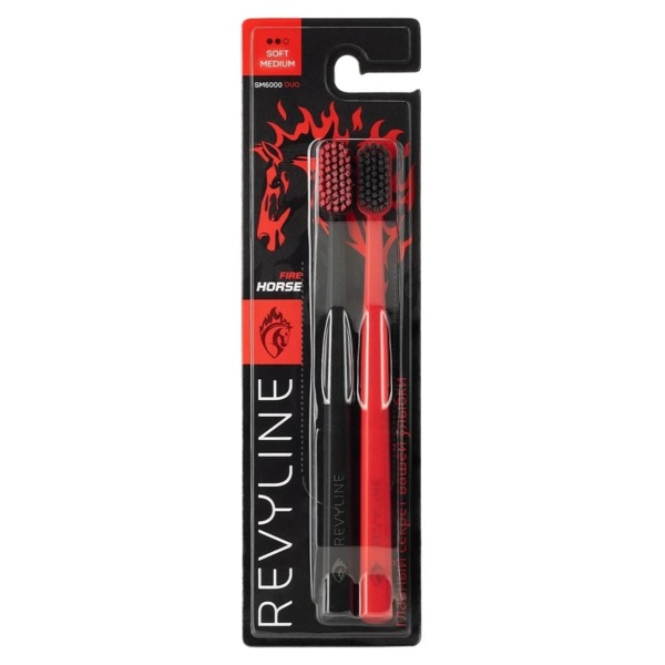 Подарочный набор Revyline №1 Special Color Edition Fire Horse, зубная паста 4 шт+зубная щетка 2 шт - фото 5