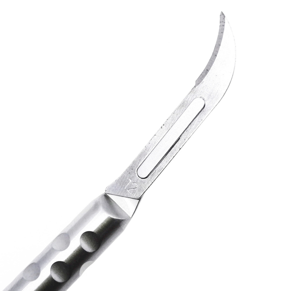 Ручка для скальпеля #5AE, круглая, изогнутая, европейская - фото 4