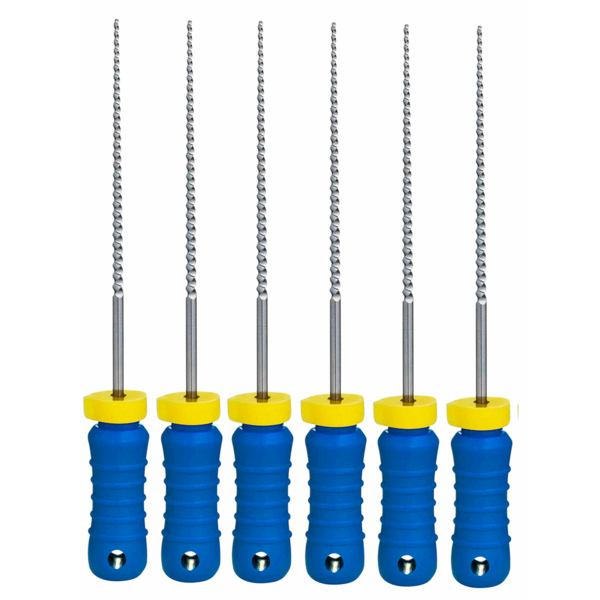 Файлы ручные Eurofile K-Files, для прохождения и расширения корневых каналов, 25 мм, №30/.02, никель-титан, 6 шт - фото 0