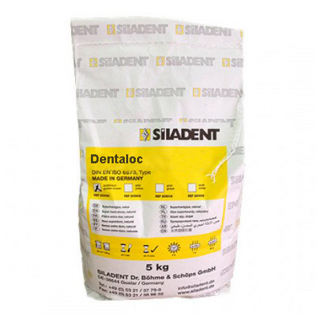 Dentaloc - прочный гипс, тип 3, желтый, 5 кг бумажный мешок - фото 0