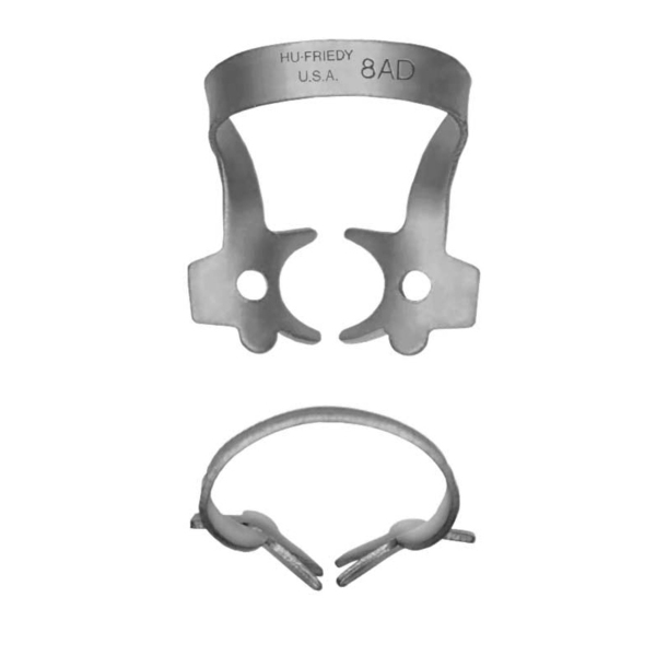 Кламмер для коффердама #8AD, для моляров - фото 0