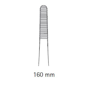 Пинцет анатомический Aesculap стандартный, прямой, 160 мм - фото 1
