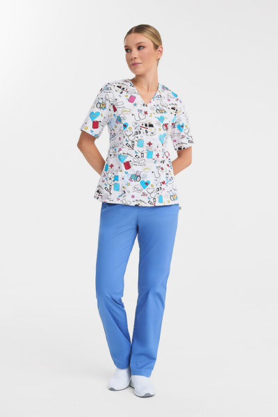 Туника женская Тезис TZ305, принт "Скорая помощь", 60 - фото 3