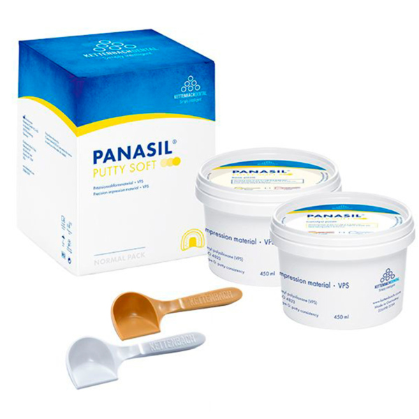 Panasil Putty Soft Normal pack - оттискной материал на основе А-силикона, 900 мл - фото 0
