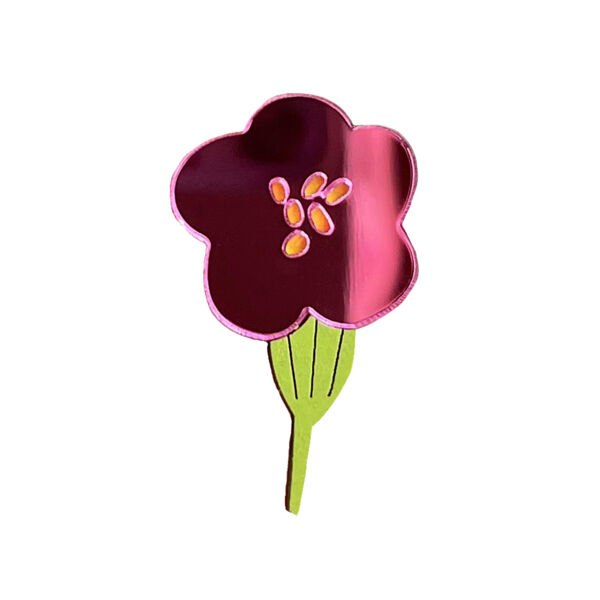 Значок "Цветок", оргстекло - фото 0