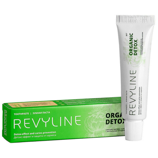 Зубная паста Revyline Organic Detox, мини, 25 г  - фото 0