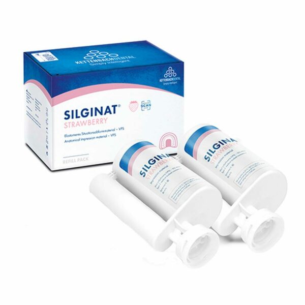 Silginat Strawberry - оттискная масса на основе А-силикона, 2x380 мл