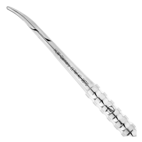 Иглодержатель Micro-Nadelhalter TC, микрохирургический, изогнутый, 18 см - фото 3