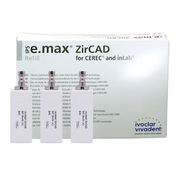 IPS e.max ZirCAD CEREC MT Multi - блоки из оксида циркония, цвет A2, C17, 5 шт - фото 0