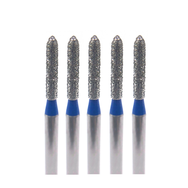 Бор алмазный Ecoline E 877 M, торпеда, D=1.2 мм, FG, синий, 5 шт - фото 0