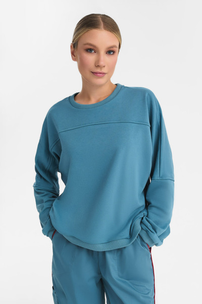 Свитшот женский Тезис TZ113, tangle, серо-голубой, 52-54 - фото 0