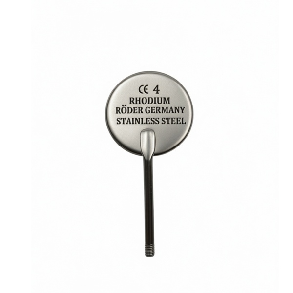 Зеркало стоматологическое Roeder EC aktiv №4, родиевое, без ручки, 22 мм, 4 шт - фото 1