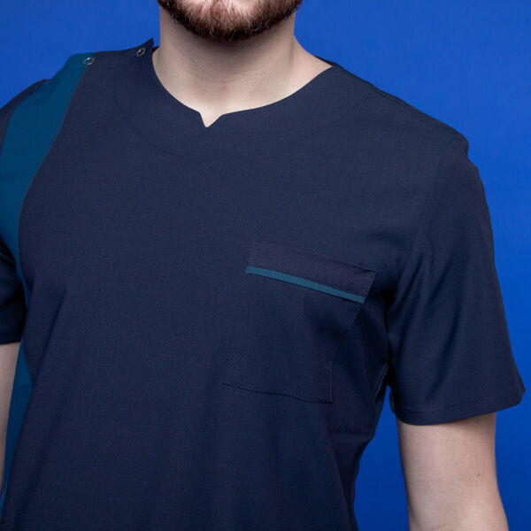 Туника мужская 260 Wisconsin, R148-176 синий/сине-зеленый, XL - фото 4