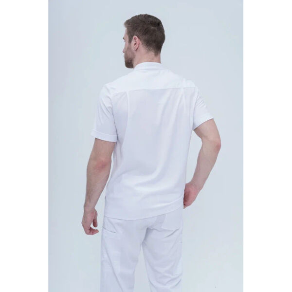 Рубашка мужская на молнии TZ700, белый, 48 - фото 5