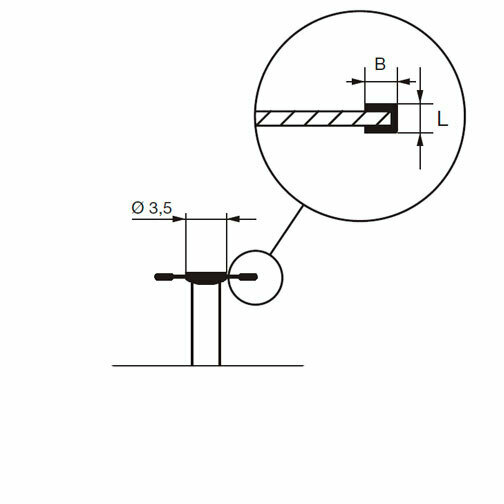 Алмазный диск для керамики 943 С, D=8.0 мм, L=0.15 мм, B=1.0 мм, RA, миниатюрный, красный - фото 1