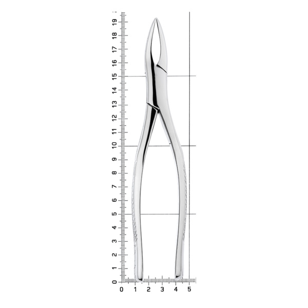 Щипцы для удаления зубов, верх/низ фрагменты корней, S-образные, стандартные - фото 7