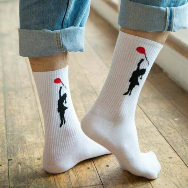 Носки женские, "Девочка с шариком", белый, 36-40 - фото 3