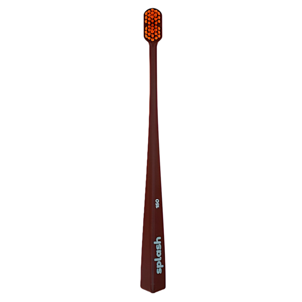Зубная щетка Splash Brush Double 150, мягкая, коричневый, 1 шт - фото 2