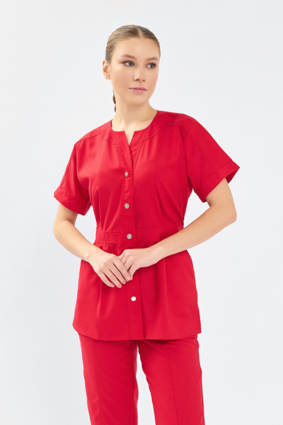 Рубашка женская Тезис TZ462, красный, 44 - фото 0