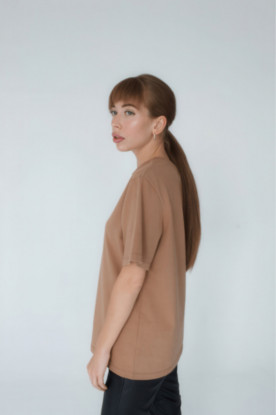 Футболка женская Тезис, бежевый, 48-50 - фото 1