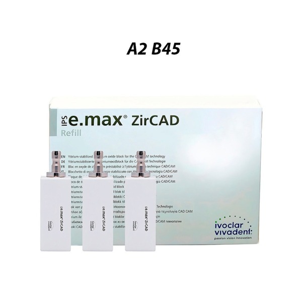 IPS e.max ZirCAD CEREC MT Multi - блоки из оксида циркония, цвет A2, B45, 3 шт - фото 0