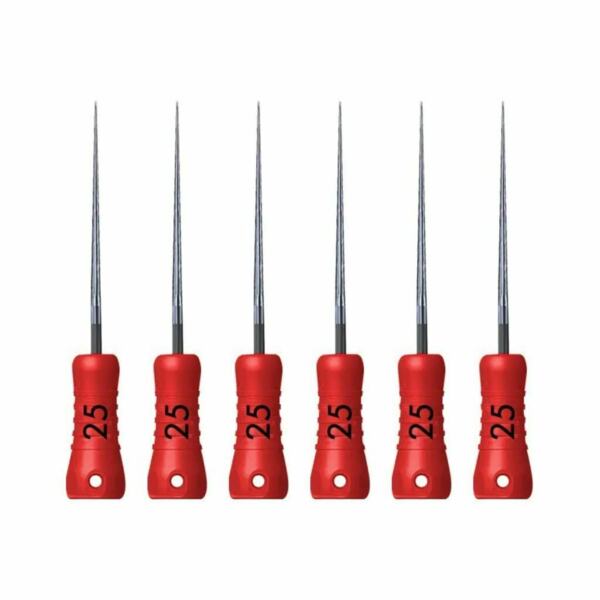 Плаггер FKG, для вертикальной конденсации, стандартная ручка, 25 мм, №25/.02, сталь, 6 шт - фото 0