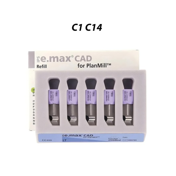 IPS e.max CAD PlanMill LT - блоки из дисиликата лития, цвет C1, C14, 5 шт - фото 0