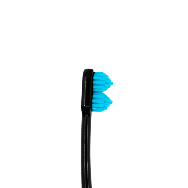 Зубная щетка Splash Brush Double 170, средней жесткости, черный, 1 шт - фото 1