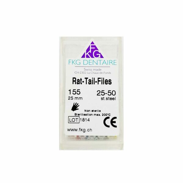 Корневой рашпиль FKG, для расширения канала, 25 мм, набор №25-50, сталь, 6 шт - фото 0