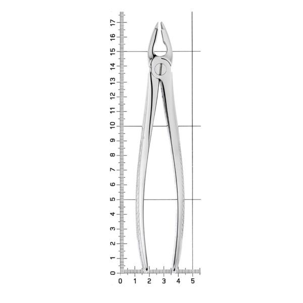 Щипцы для удаления зубов, верхние резцы/клыки, глубокий захват, прямые, стандартные - фото 7