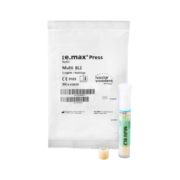 IPS e.max Press Ingots Multi - керамические заготовки для техники прессования, цвет BL2, 5 шт - фото 1