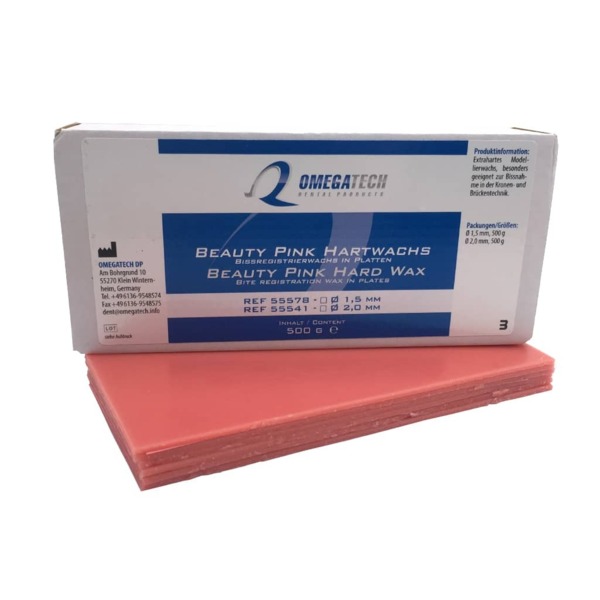 Твердый воск для регистрации центрального соотношения, 2 мм, 500 гр - фото 0