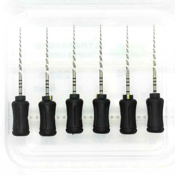 Файлы ручные Eurofile Ultratapers, для обработки корневого канала, 25 мм, №F4, никель-титан, 6 шт - фото 1