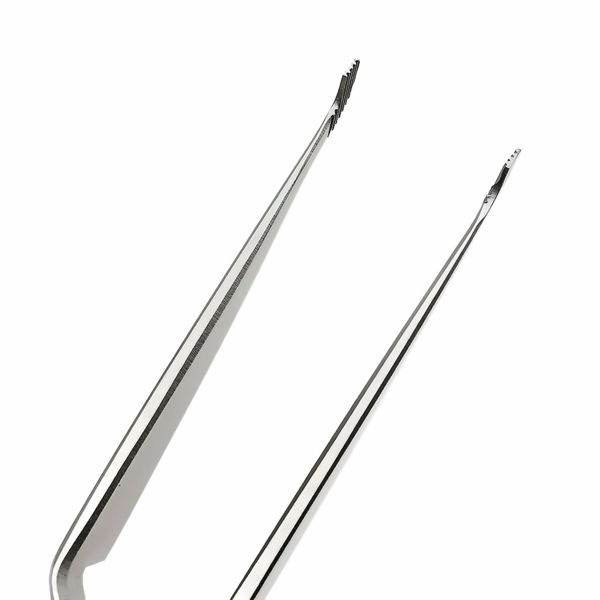 Пинцет ортодонтический Hu-Friedy, изогнутый, обратный, для брекетов, рифленые зубчики, сталь, 1 шт - фото 6