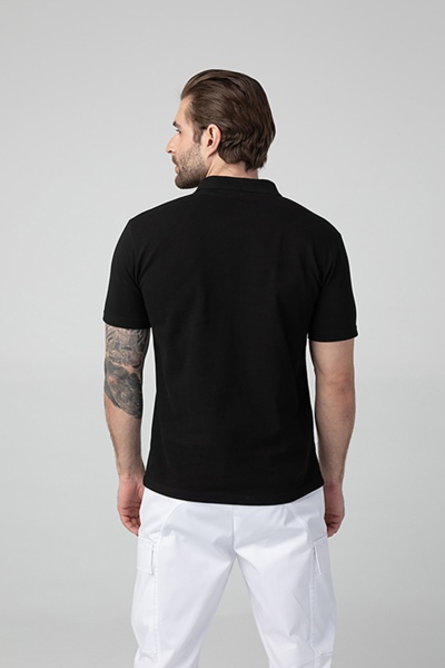 Поло мужское, черный, 56 - фото 3