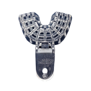 Ложка оттискная Coltene President Impression Tray, фрагментарная, перфорированная, фронтальная, размер 9, пластик, прозрачный, 1 шт - фото 1