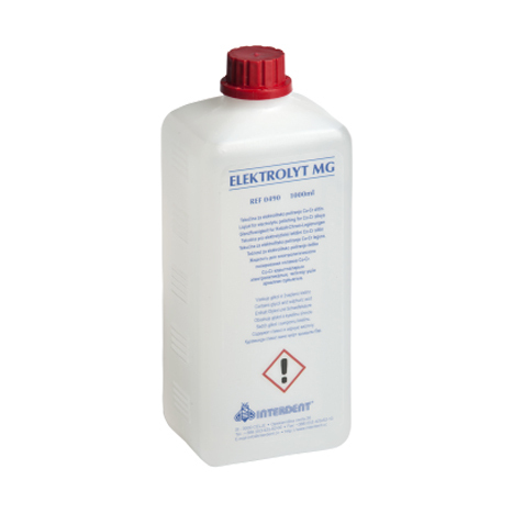 Жидкость Interdent Elektrolyt MG, для электрополировки Co-Cr сплавов, 1 л - фото 0