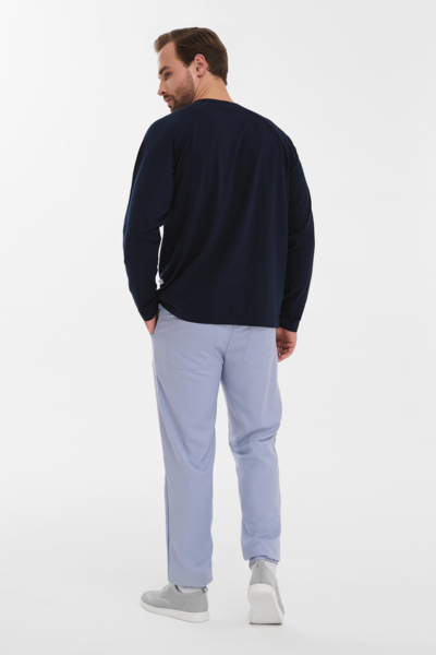 Лонгслив мужской Тезис TZ512, темно-синий, 48 - фото 5