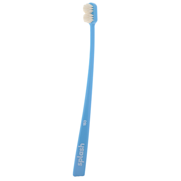 Зубная щетка Splash Brush Double 150, мягкая, голубой, 1 шт - фото 0