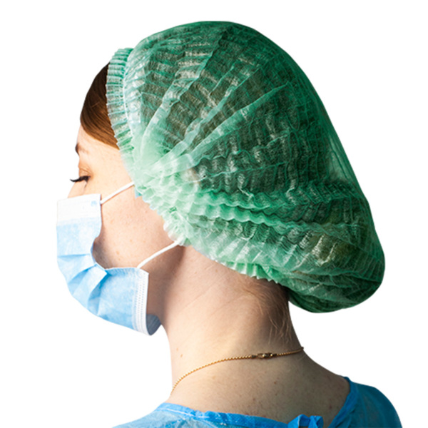 Шапочка медицинская "Шарлотта", зеленая, 100 шт - фото 0