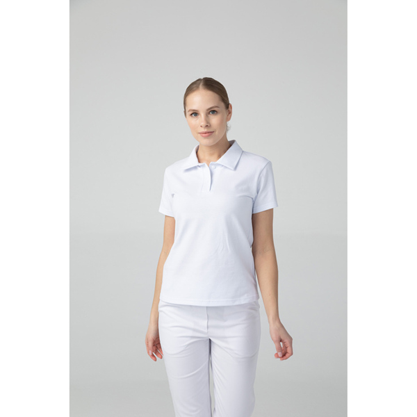 Поло женское DRN110, белый, 40 - фото 4