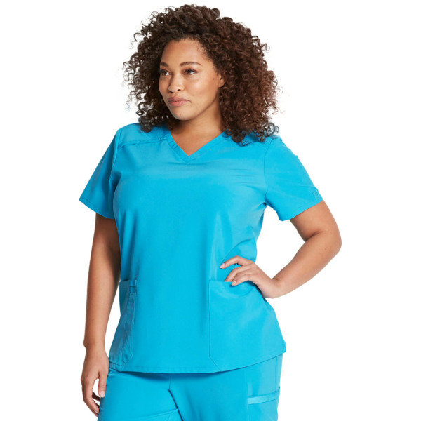 Топ медицинский женский Dickies DK615, бирюзовый, 2XL - фото 1