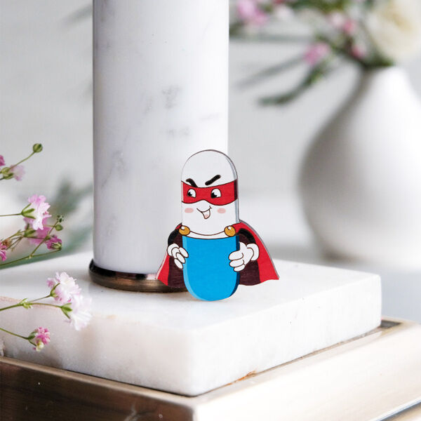 Значок "Пилюля-супермен" - фото 1