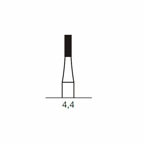 Бор твердосплавный CB 31, цилиндр с зубцами, D=1.4 мм, L=4.4 мм, FGXL, синий - фото 1